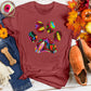 Flower Ornament Paw Tee