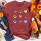 Hearts & Paws Colorful Tee