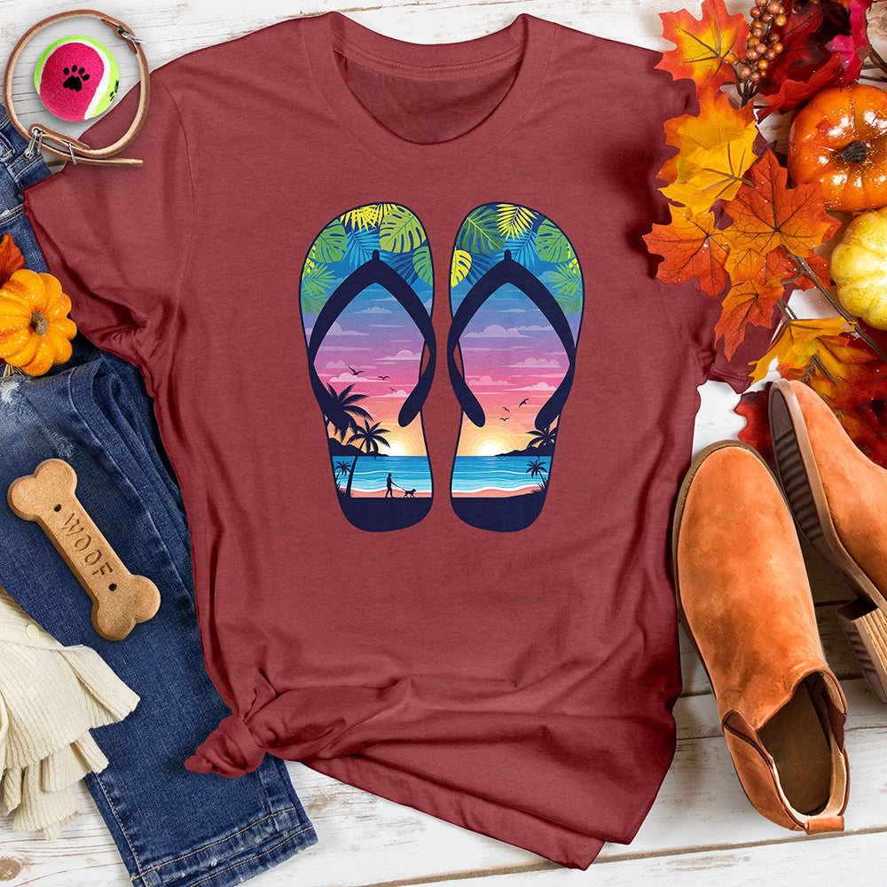 Flip Flops Tropical Tee