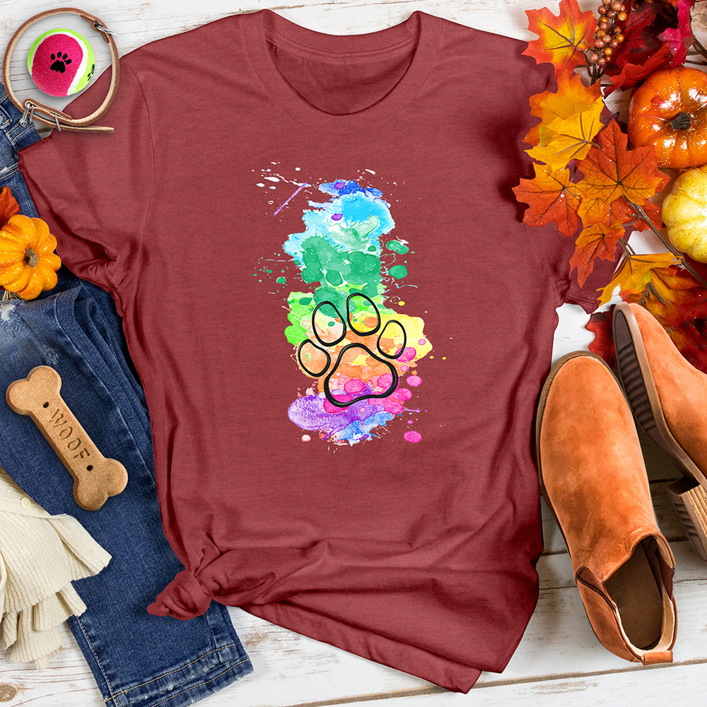Rainbow Paw Tee
