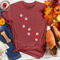 Candy Cane Paw Tee