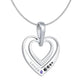 Loved Footsteps Heart Necklace