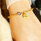 Gold Paw Birthstone Bracelets
