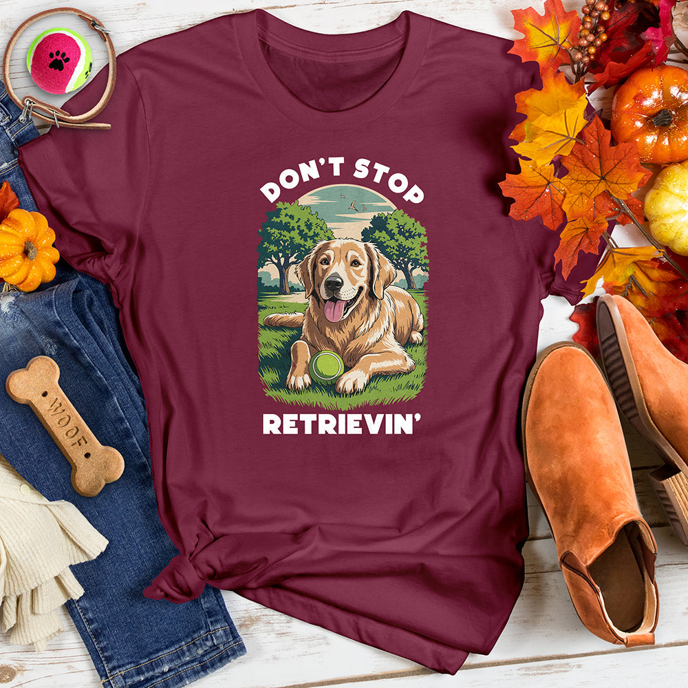 Don't Stop Retriever Tee