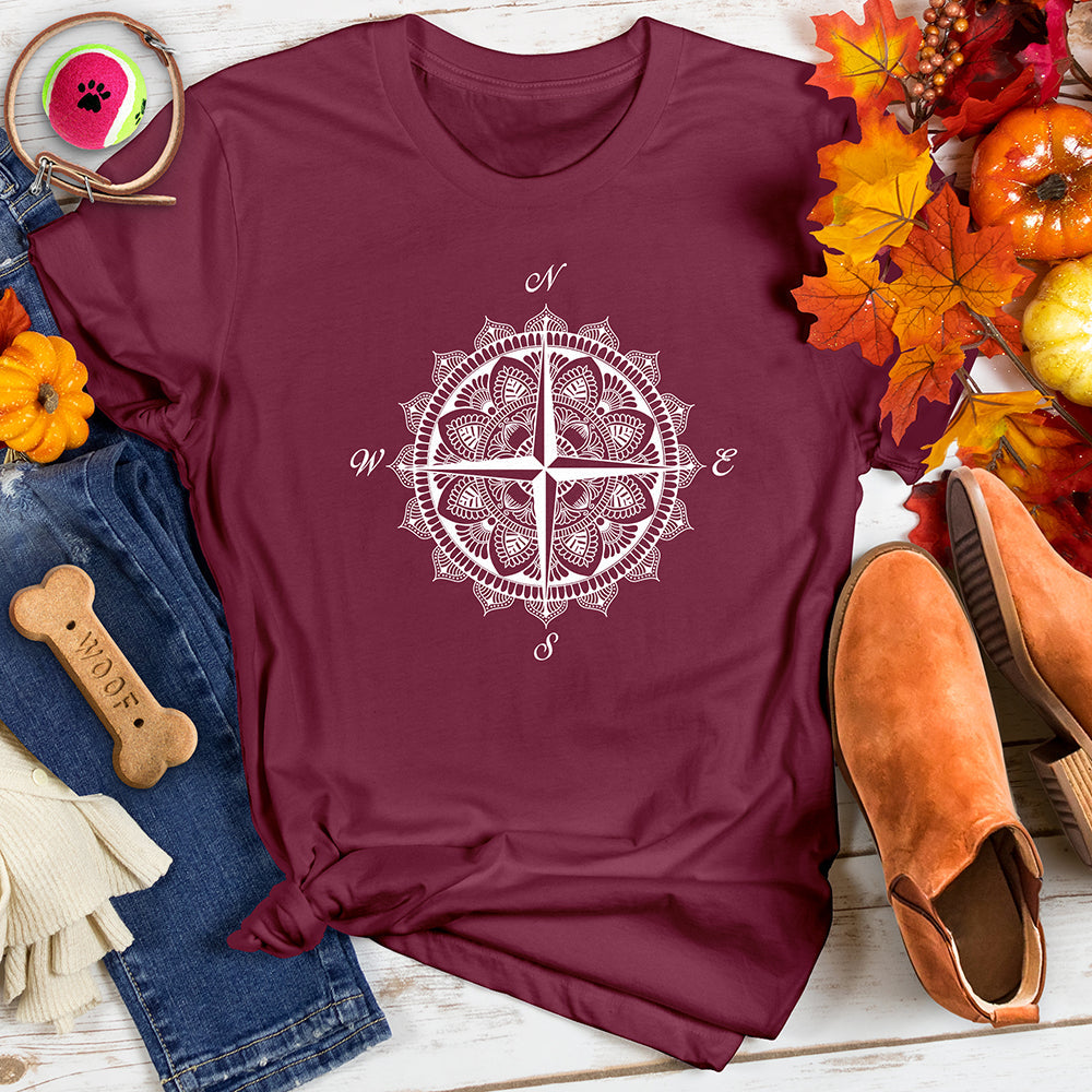 Compass Mandala Style Tee