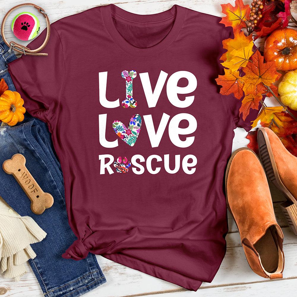 Live Love Rescue Floral Tee