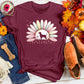 Sunset Flower Paw Print Tee