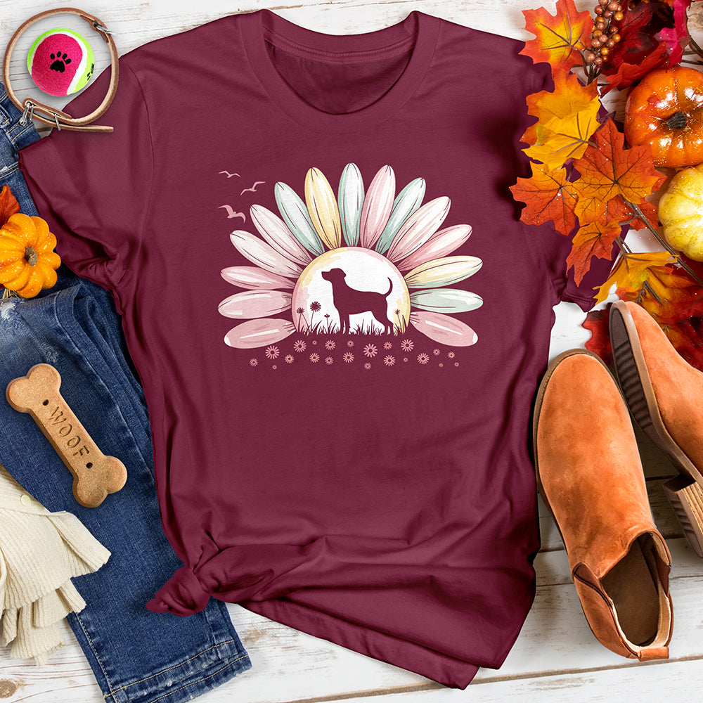 Sunset Flower Paw Print Tee