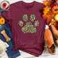 Leopard Paw Print Tee