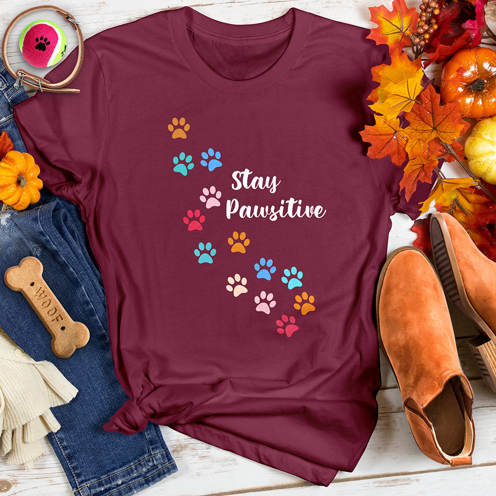 Stay Pawsitive Vibrant Trail Tee