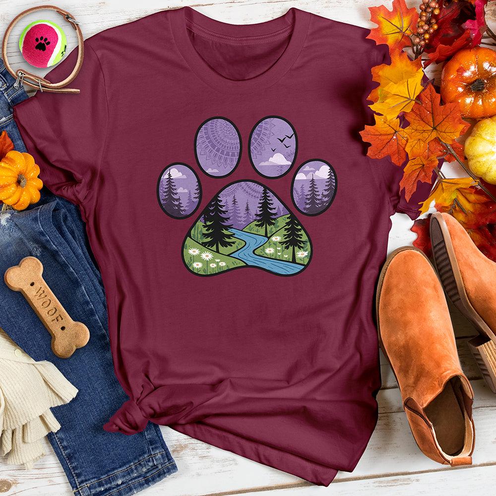 Stylized Paw Print Tee