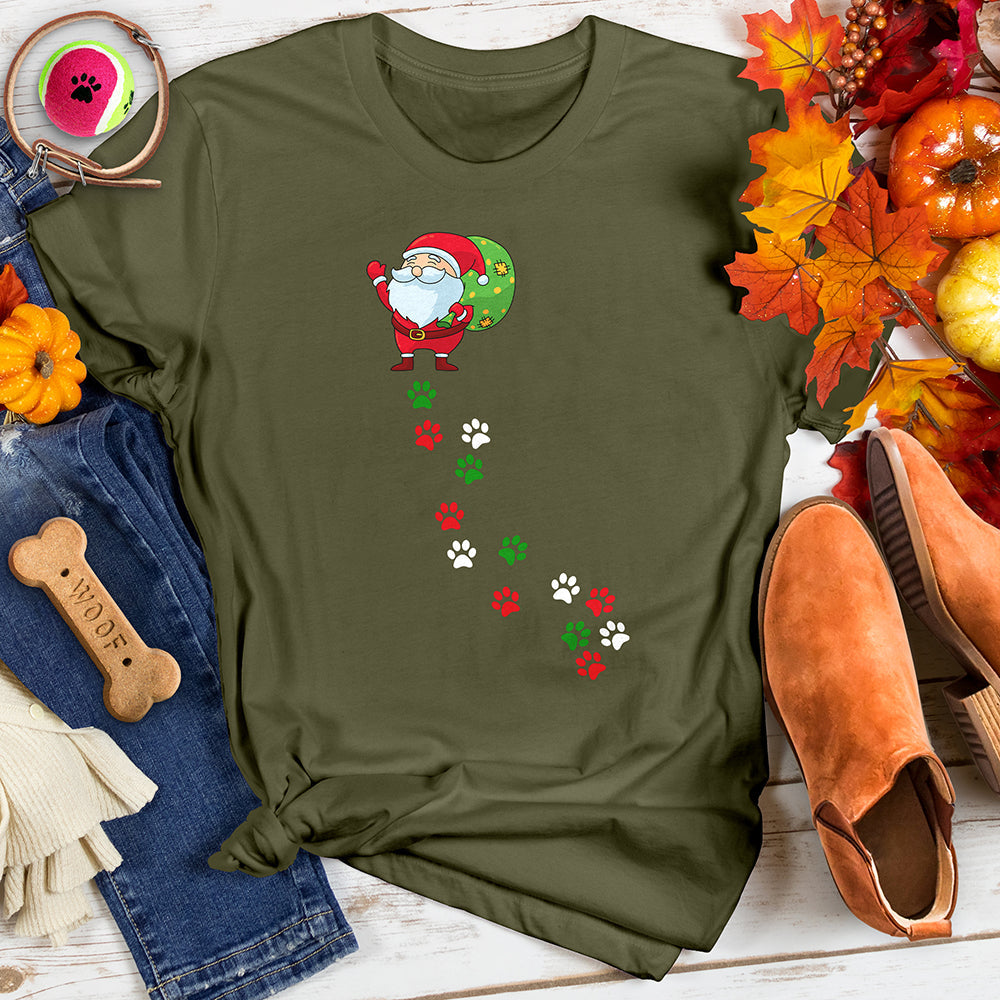 Santa Paw Prints Tee
