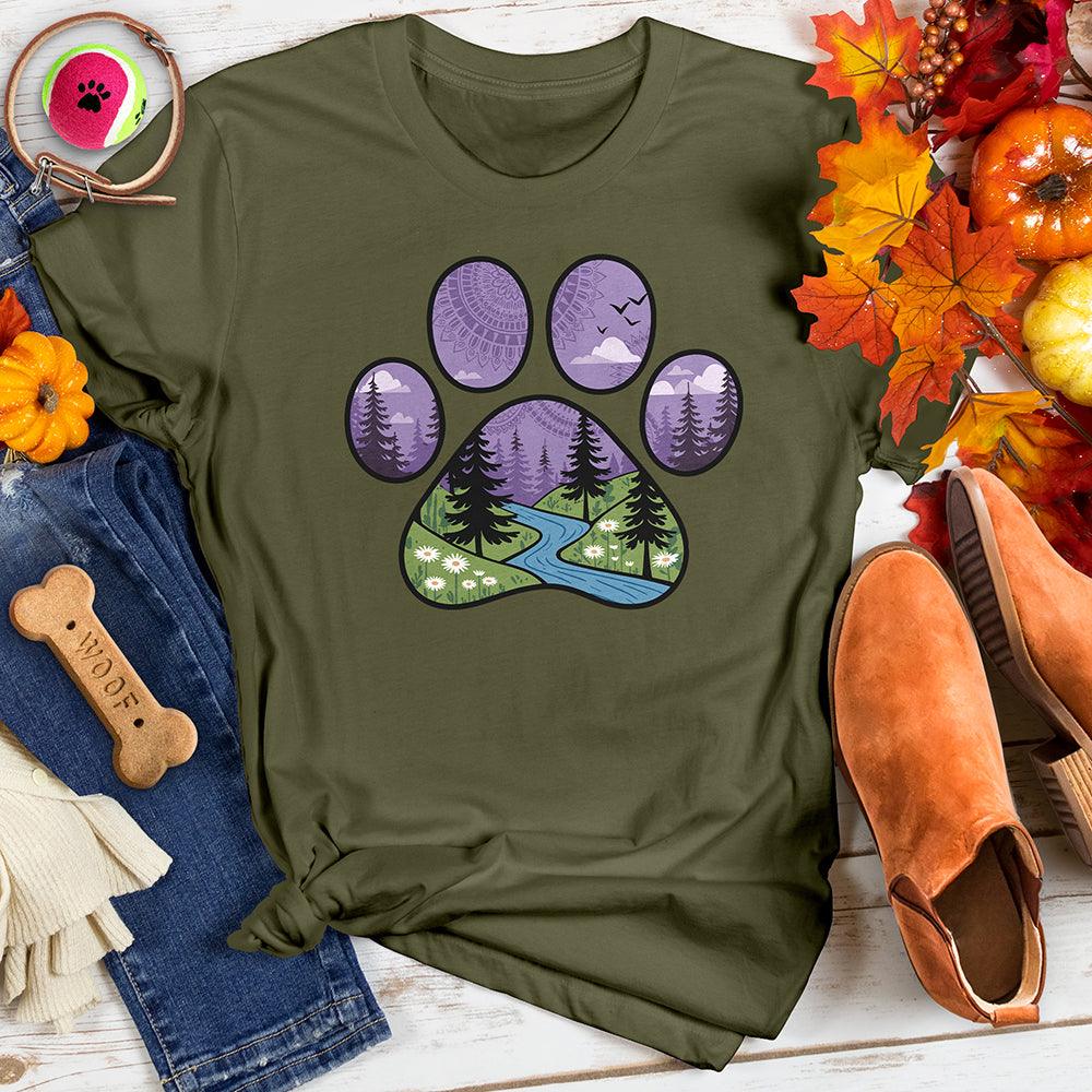 Stylized Paw Print Tee