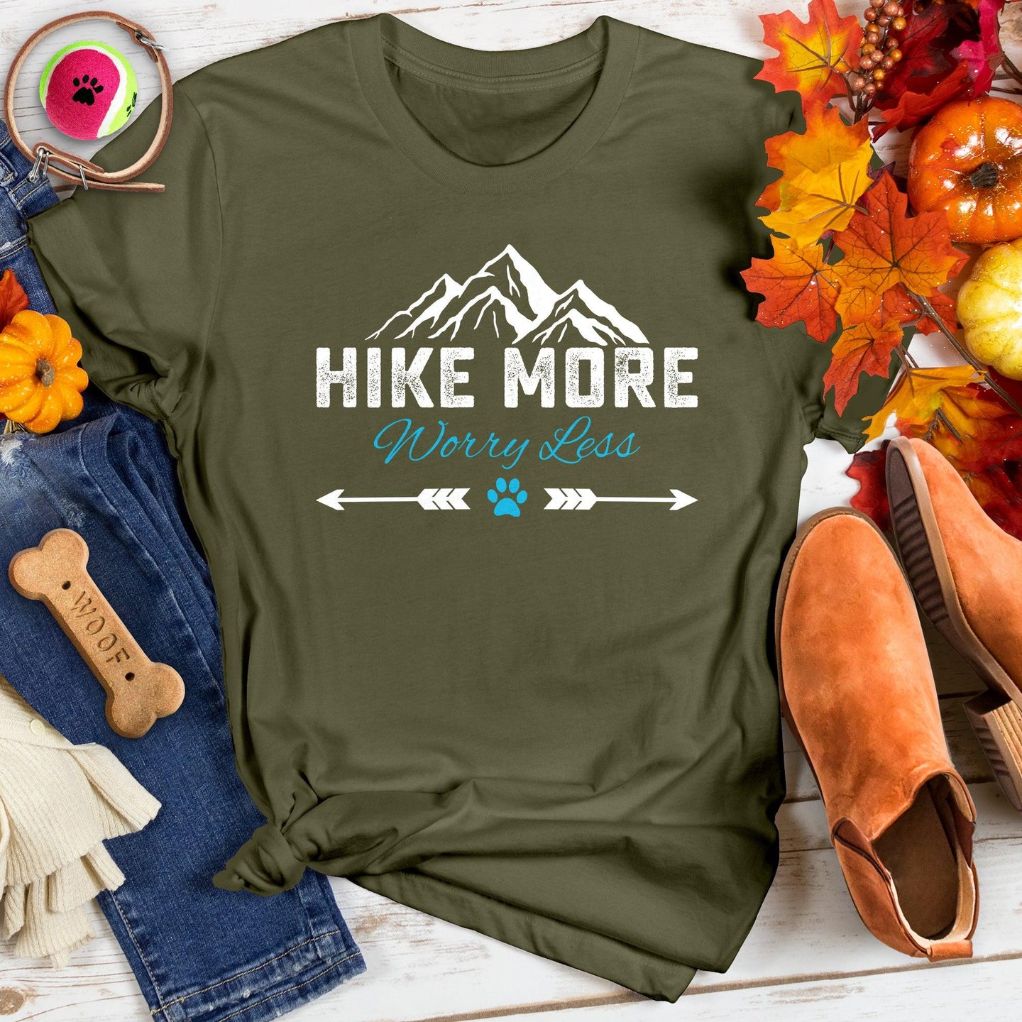 Hike More Worry Less Everest Tee