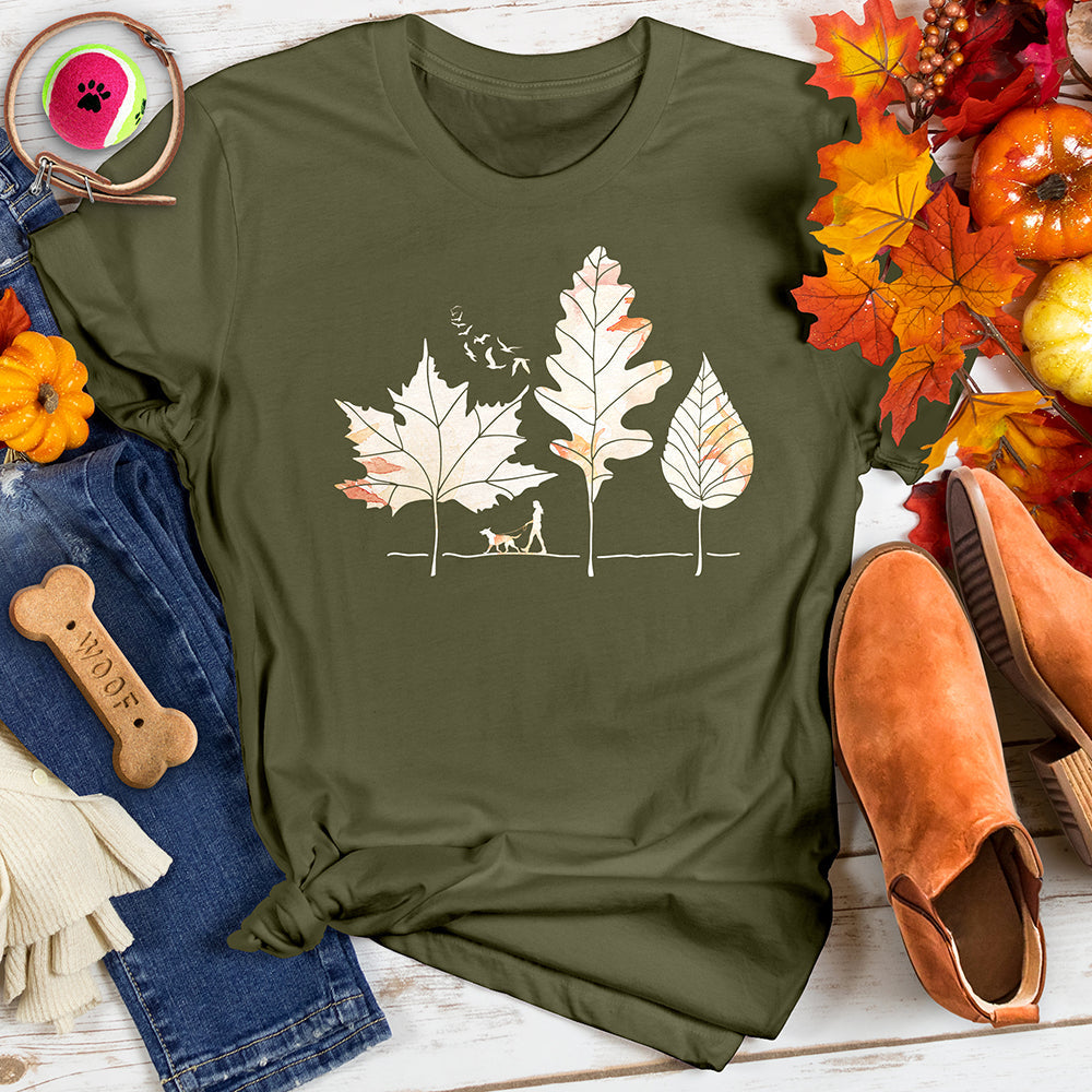 Autum Dog Walk Tee