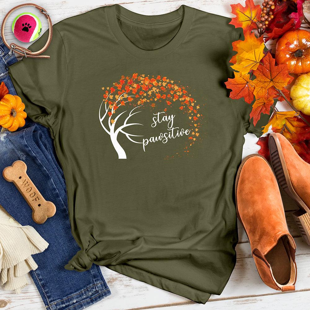 Stay Pawsitive Autumn Tee