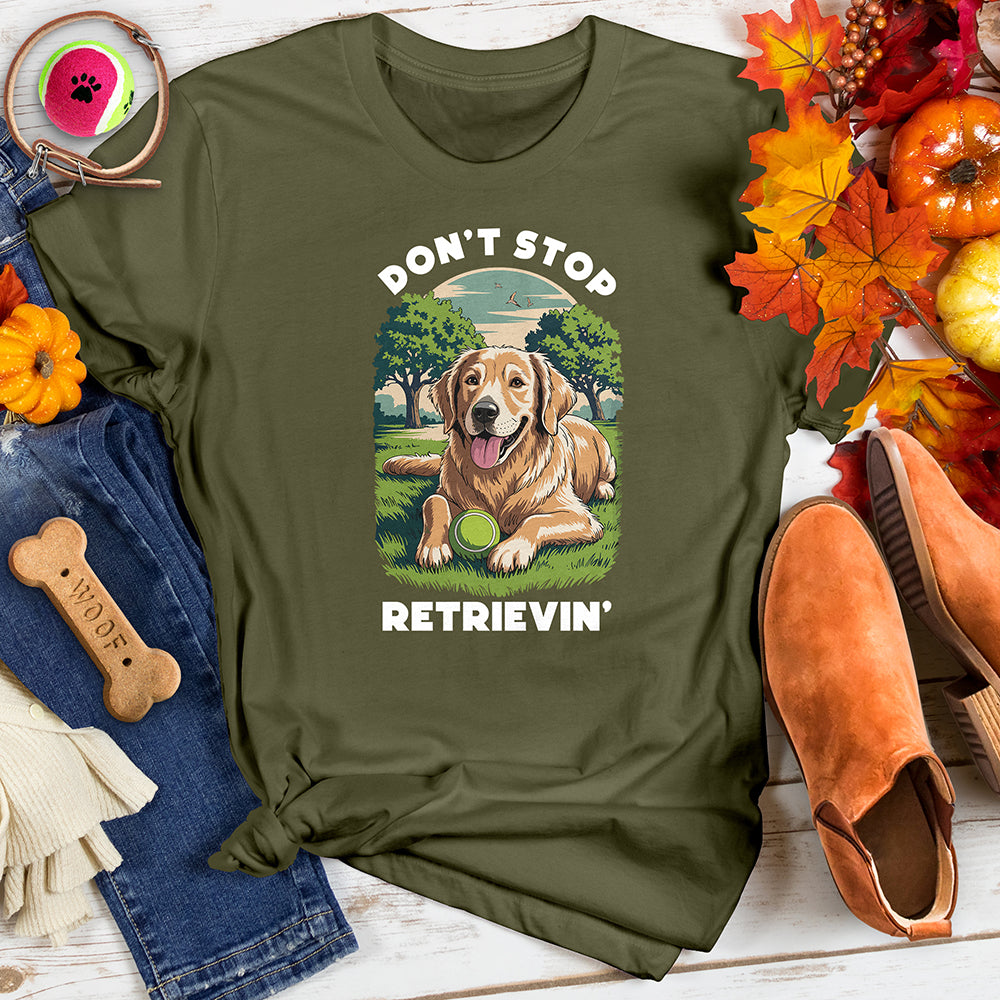 Don't Stop Retriever Tee