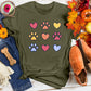 Hearts & Paws Colorful Tee