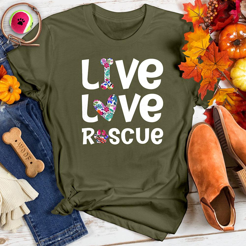 Live Love Rescue Floral Tee