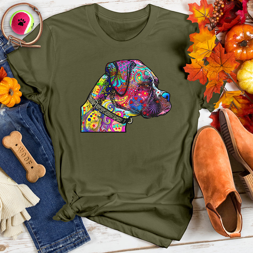 Vibrant Pup Art Tee