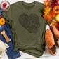 Heart Paw Mandala Tee