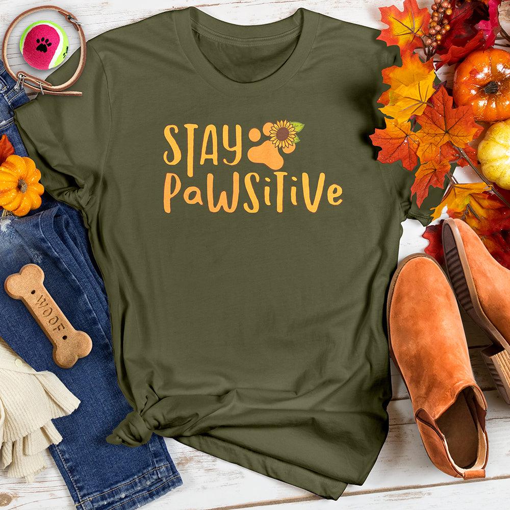 Stay Pawsitive Sunflower Tee