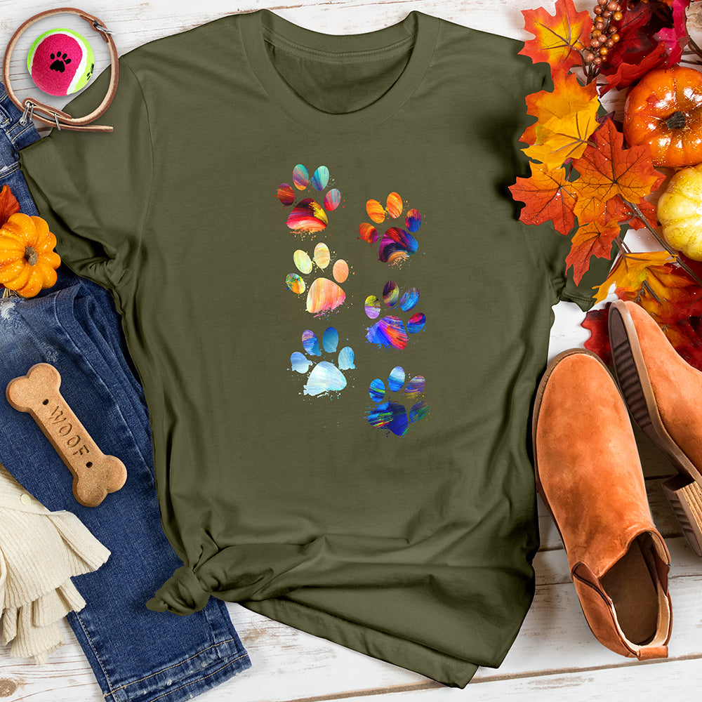 Color Paw Splash Tee