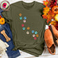Paw Print Path Tee