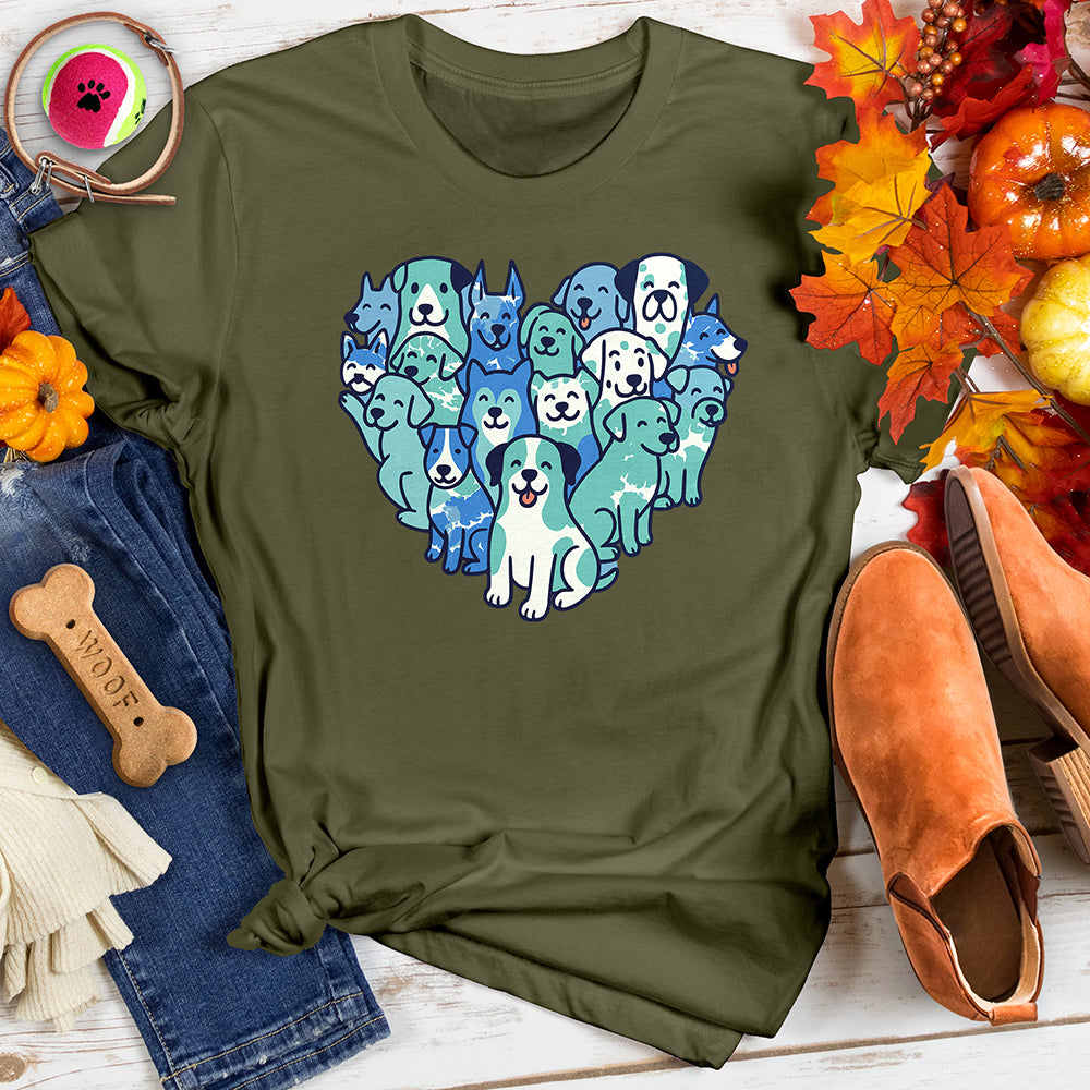Heart Shaped Dog Tee