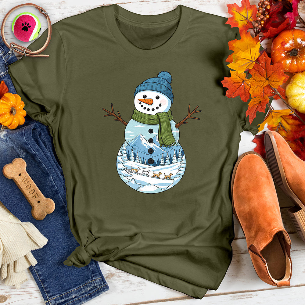 Snowman Pup Tee