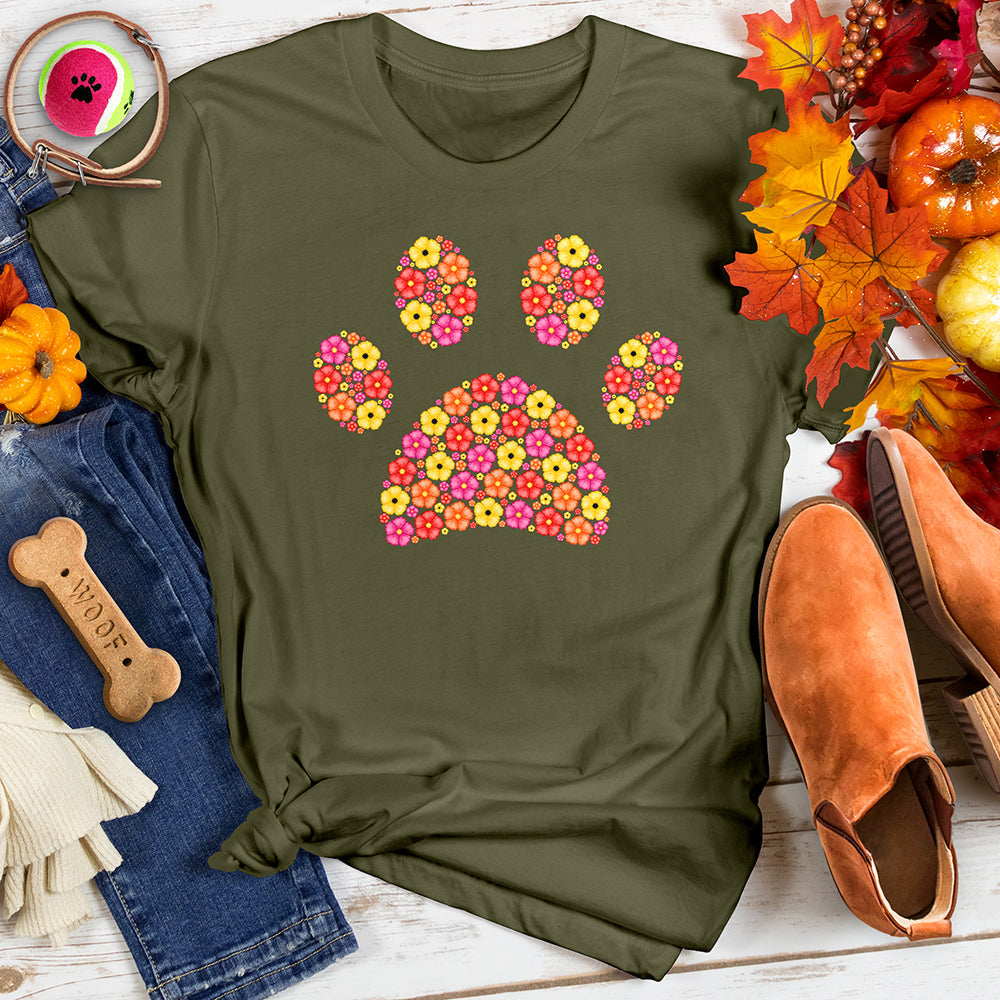 VIvid Floral Paw Tee