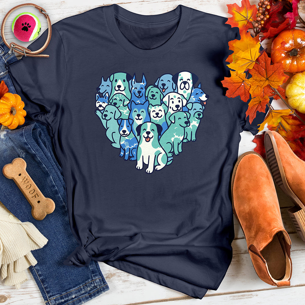 Heart Shaped Dog Tee