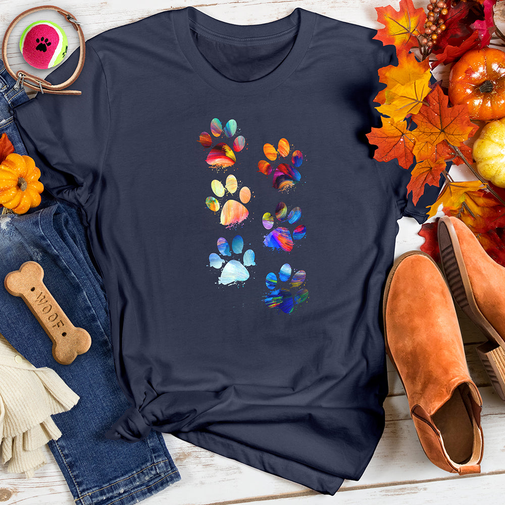 Color Paw Splash Tee