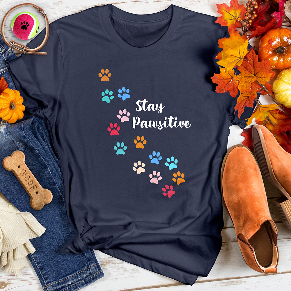 Stay Pawsitive Vibrant Trail Tee