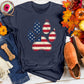 Dog Paw US Flag Tee