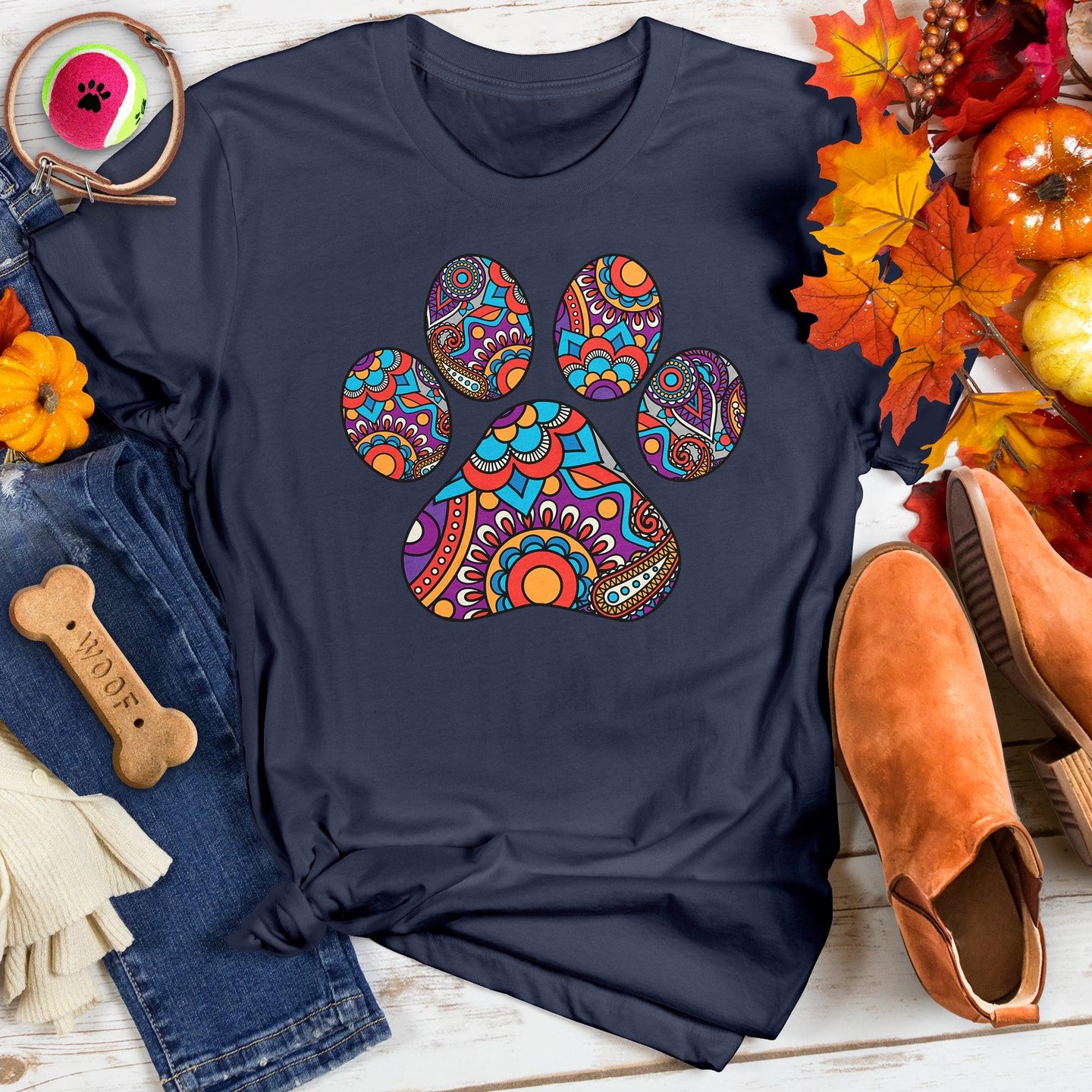 Psychedelic Paw Print Tee