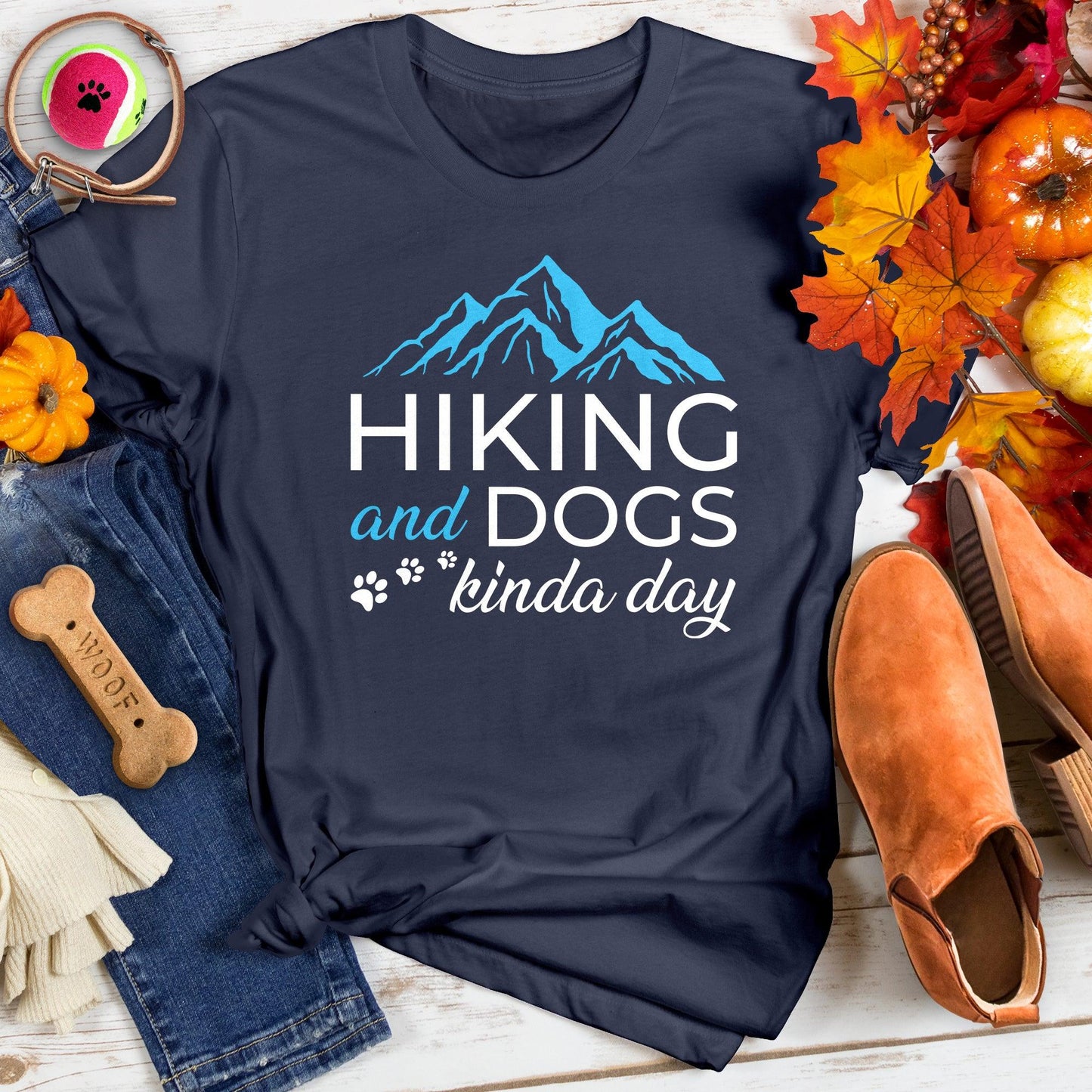 Hiking and Dogs Kinda Day Tee