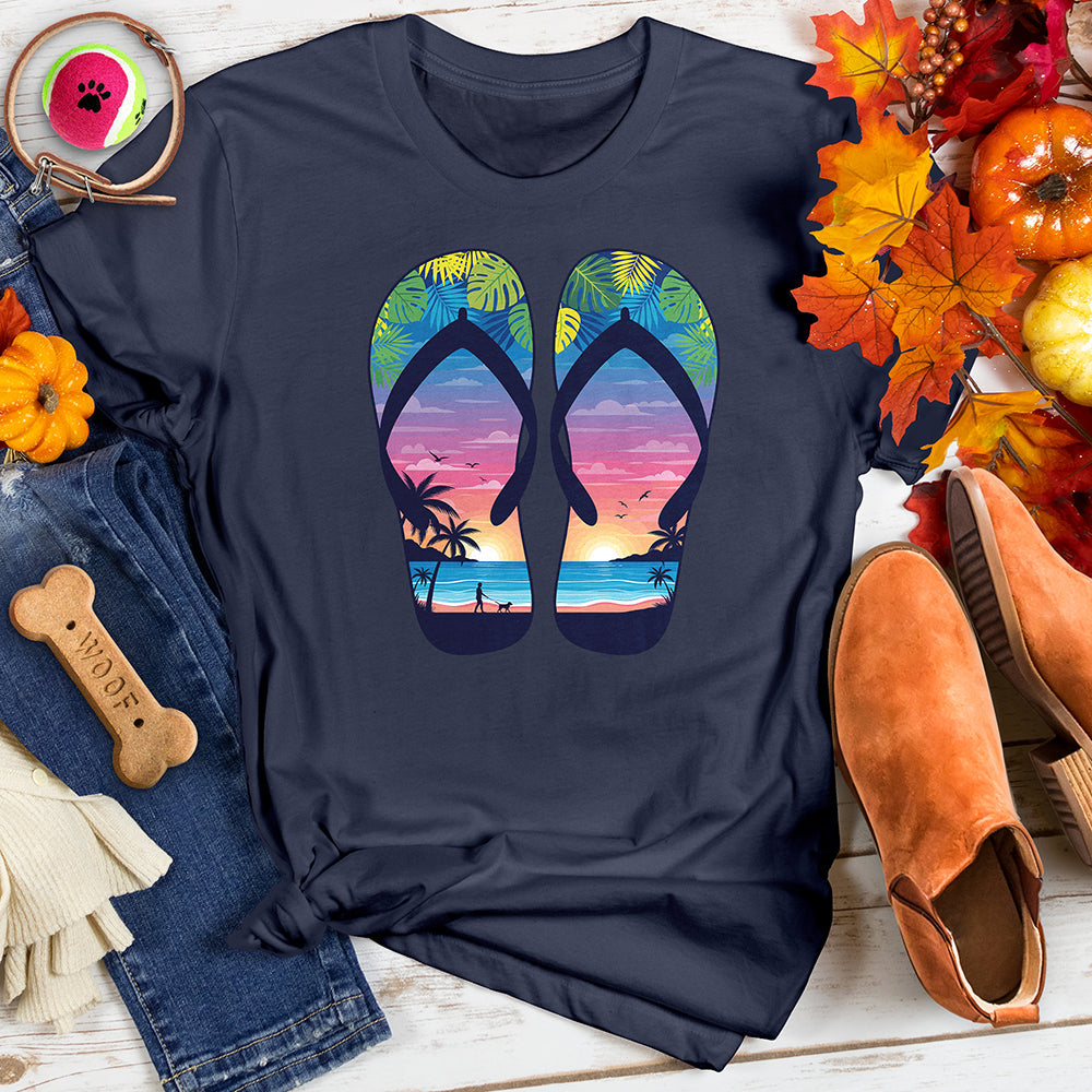 Flip Flops Tropical Tee