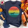Sunset Dog and Birds Tee