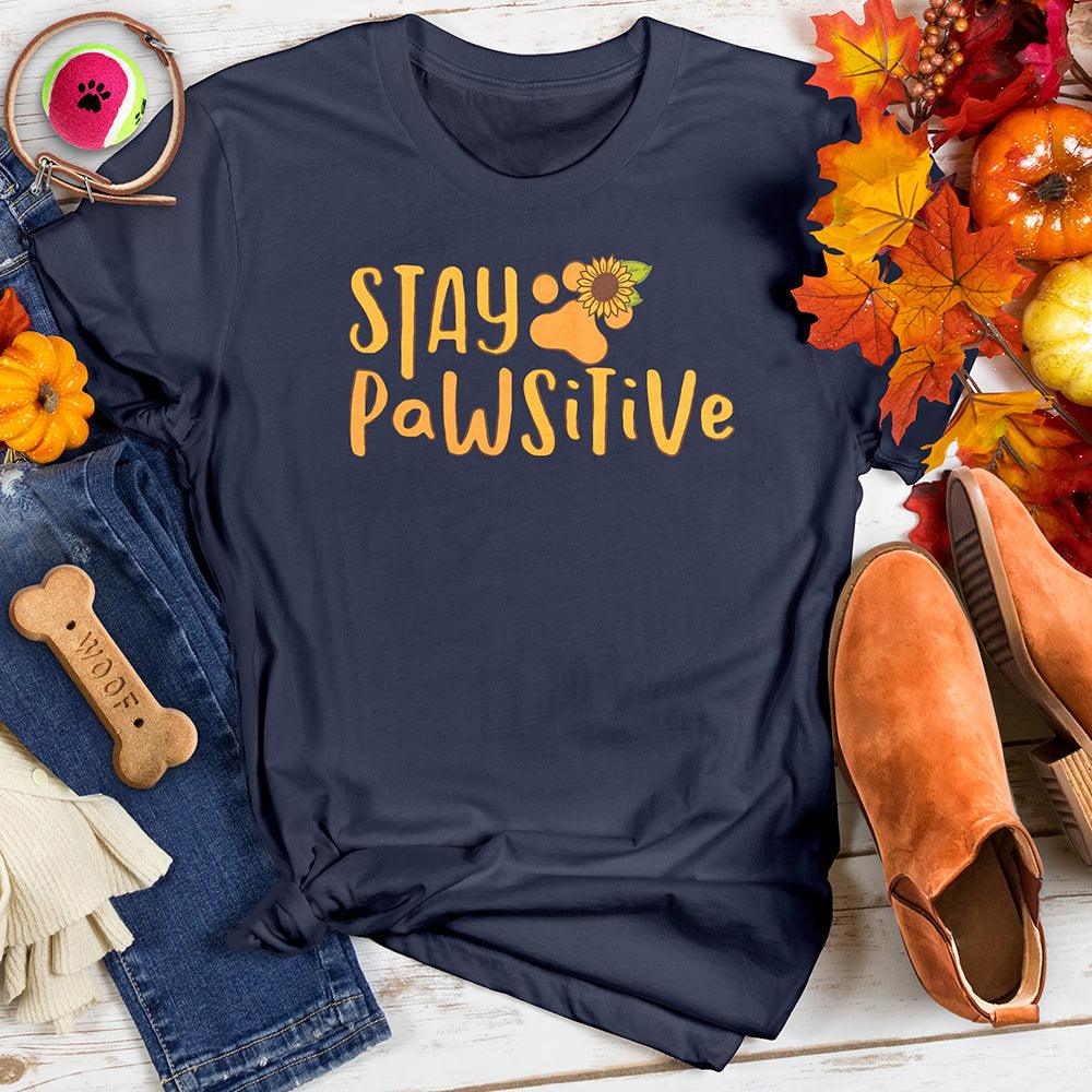 Stay Pawsitive Sunflower Tee