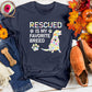 Rescued is My Favorite Breed Floral Tee
