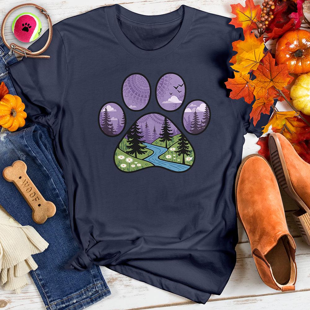 Stylized Paw Print Tee