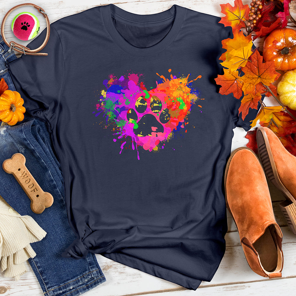 Heart Splash Paw Tee