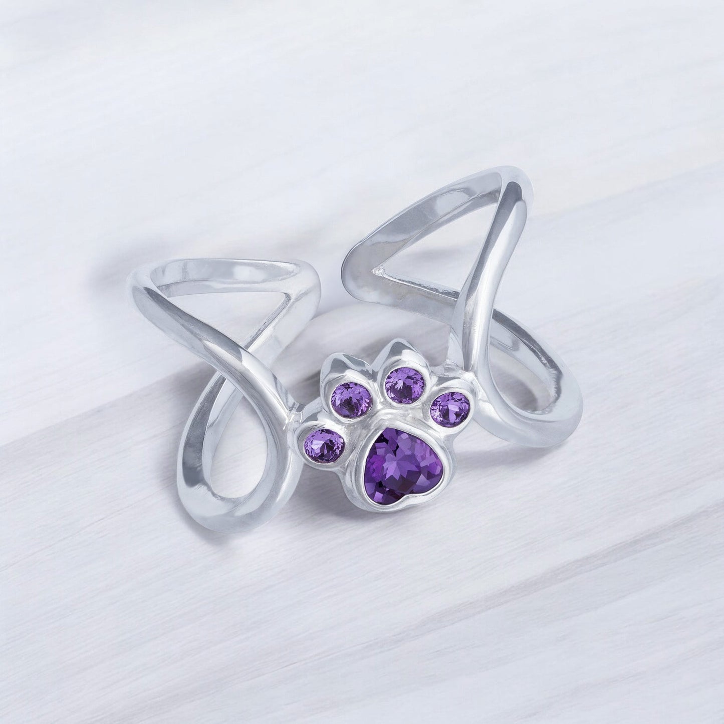 Infinite Love Paw Ring