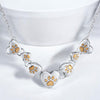 Golden Paws Heart Cascade Necklace