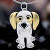 Golden Puppy Charm Metal Necklace