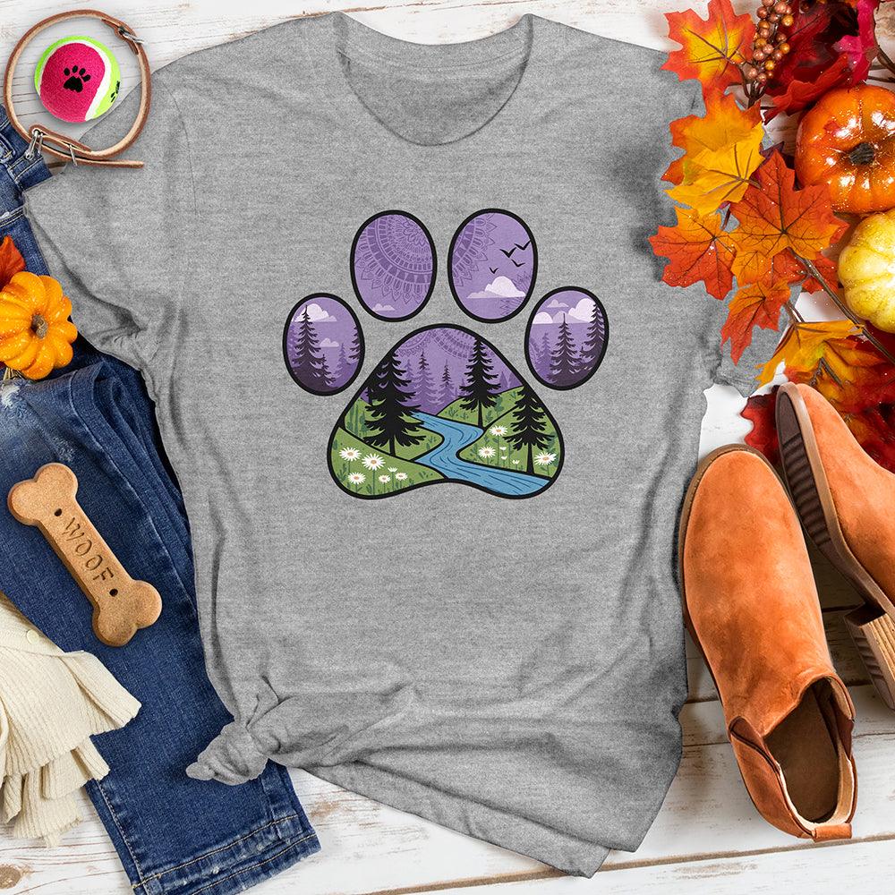 Stylized Paw Print Tee