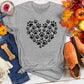 Black Paw Heart Tee