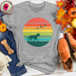 Sunset Dog and Birds Tee