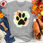 Pastel Paw Splash Tee